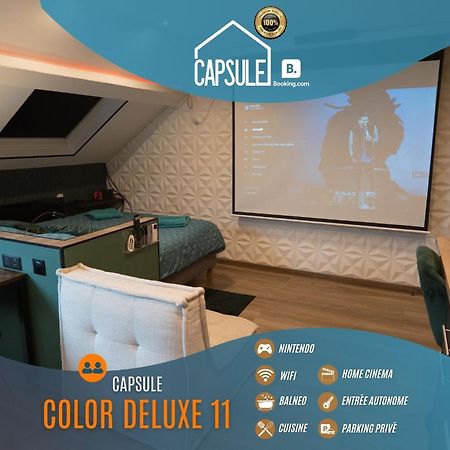Capsule Color Deluxe Balneo I Ecran Home Cinema I Console De Jeux Trith-Saint-Leger Exterior photo