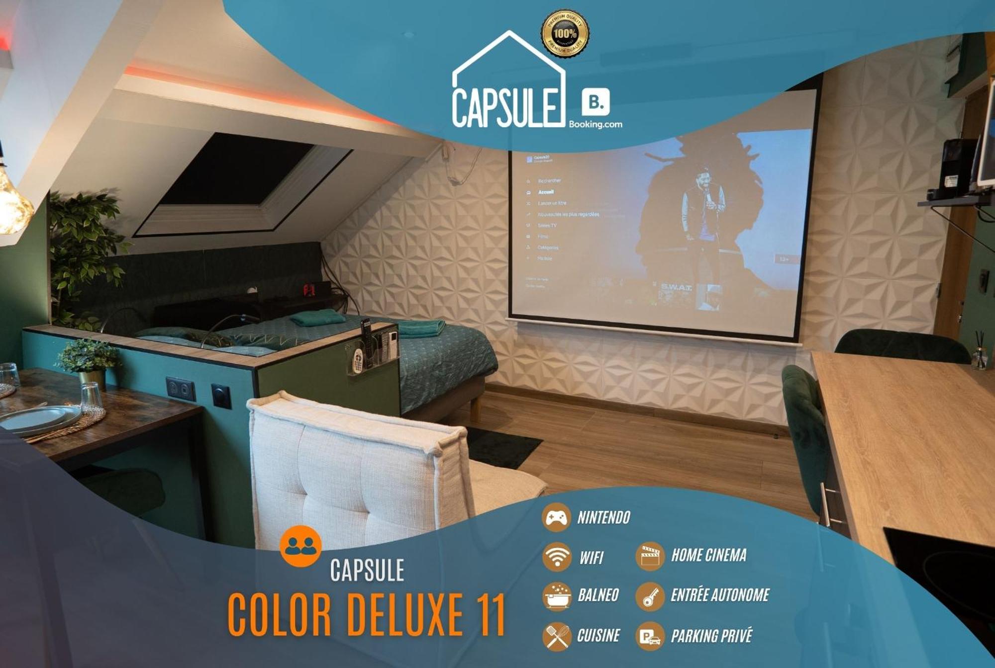 Capsule Color Deluxe Balneo I Ecran Home Cinema I Console De Jeux Trith-Saint-Leger Exterior photo